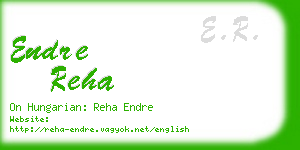 endre reha business card